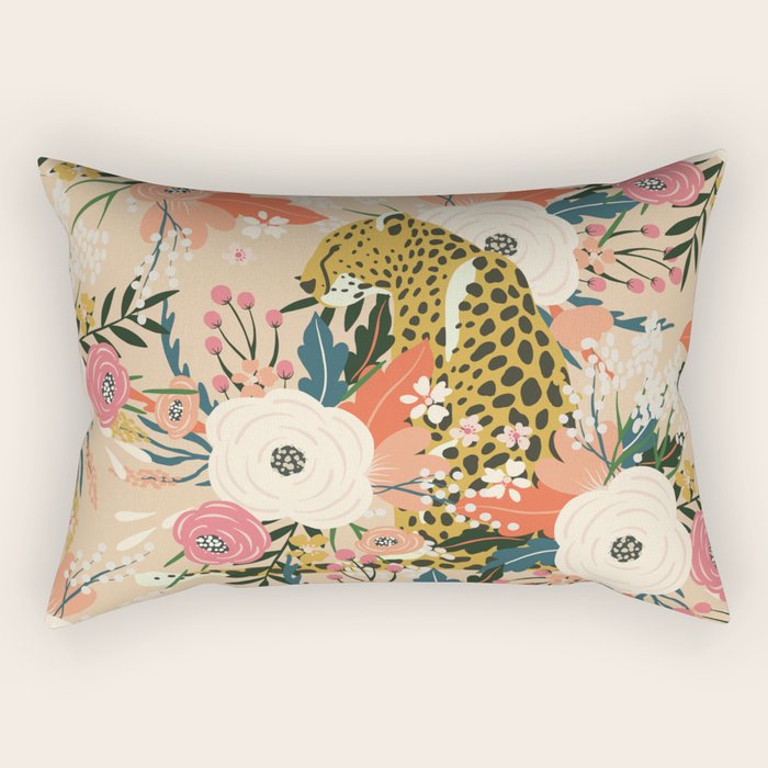 Simba Cheetah Prints Rectangular Pillow Gallery Image 2