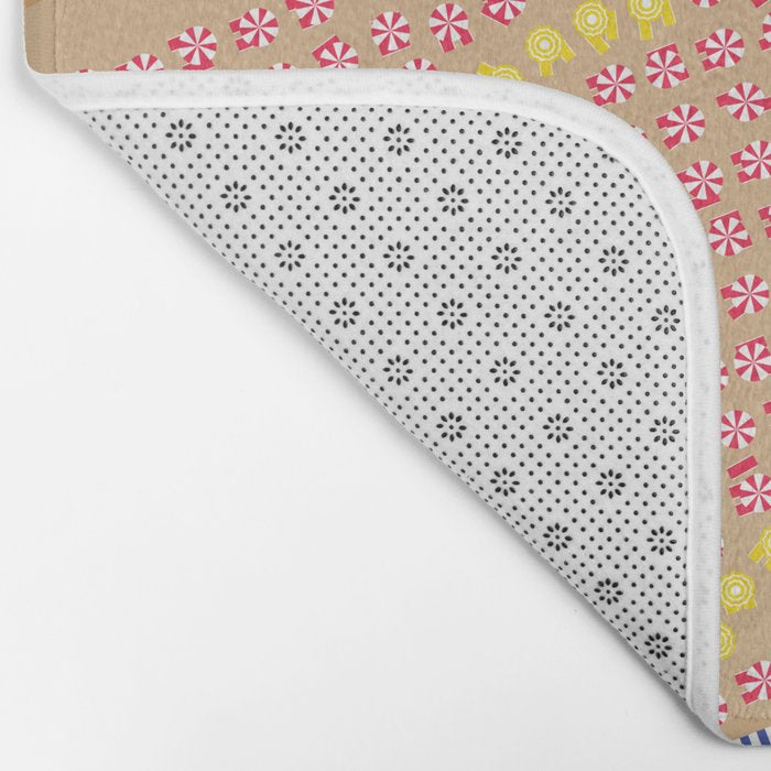 Ciao / Hello Italy Beach Umbrellas - Aerial Italian Bath Mat Gallery Image 2