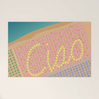 Ciao / Hello Italy Beach Umbrellas - Aerial Italian Welcome Mat Gallery Image 1