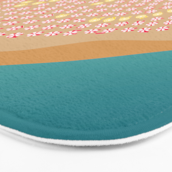 Ciao / Hello Italy Beach Umbrellas - Aerial Italian Bath Mat Gallery Image 3