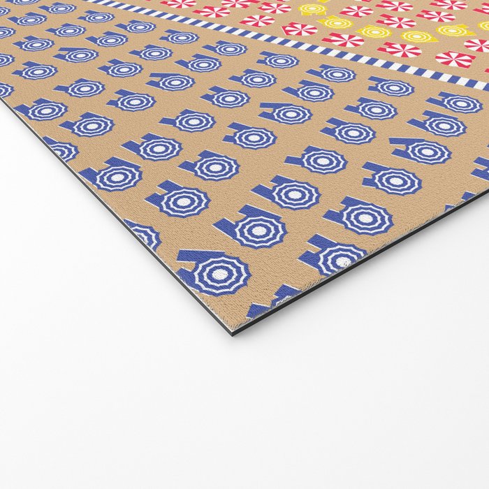 Ciao / Hello Italy Beach Umbrellas - Aerial Italian Welcome Mat Gallery Image 2