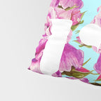 Love, Floral Typography Valentine's Graphic Design, Eclectic Modern Boho Botanical Rose Illustration Pillow Sham Gallery Image 4