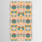 Pretty Floral - Earth Colors Tablecloth Gallery Image 2