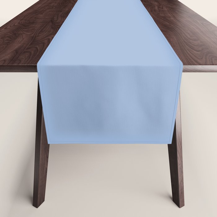 Sky Blue Solid Color Table Runner Gallery Image 1