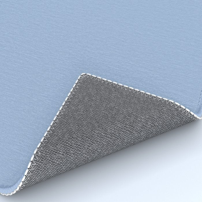 Sky Blue Solid Color Rug Gallery Image 4