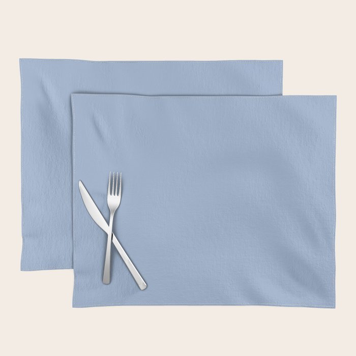 Sky Blue Solid Color Placemat Gallery Image 1