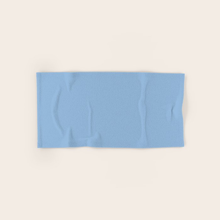 Sky Blue Solid Color Bath Towel Gallery Image 1