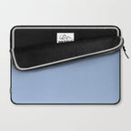 Sky Blue Solid Color Laptop Sleeve Gallery Image 2