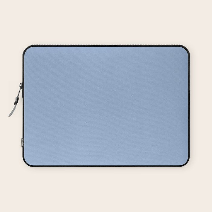 Sky Blue Solid Color Laptop Sleeve Gallery Image 1