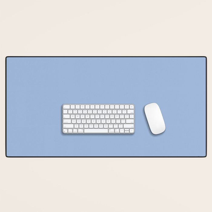 Sky Blue Solid Color Desk Mat Gallery Image 1