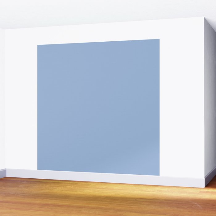 Sky Blue Solid Color Wall Mural Gallery Image 2