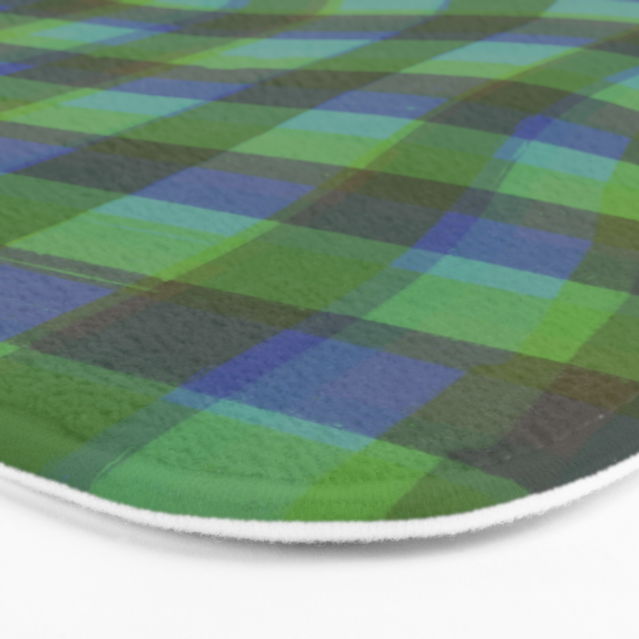 Green squared Bath Mat Gallery Image 3