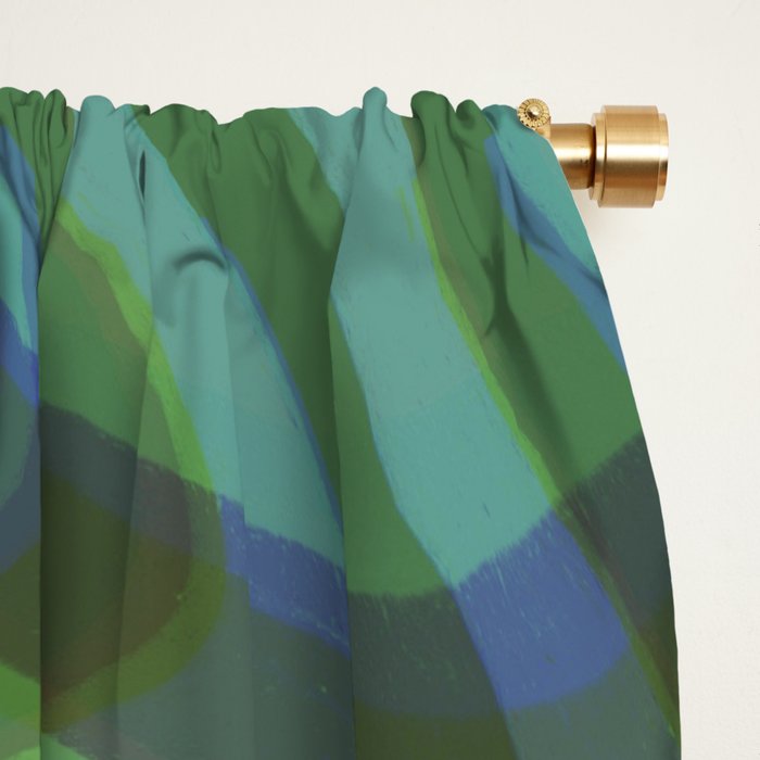 Green squared Window Curtain Gallery Image 2