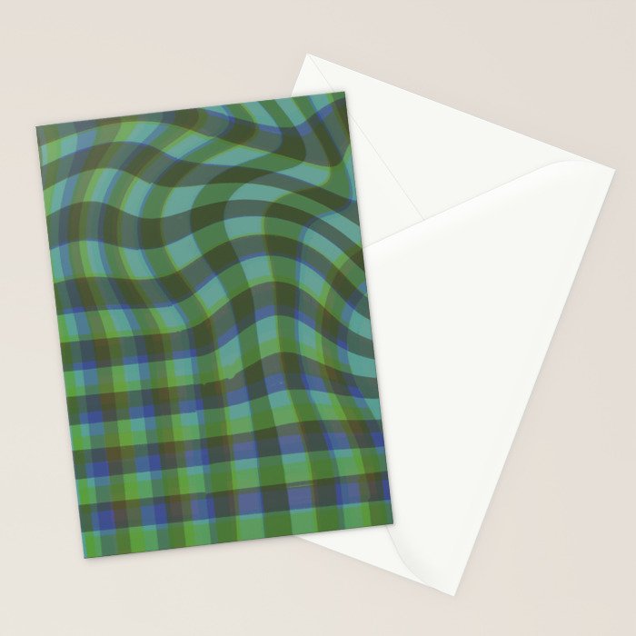 Green squared Stationery Card Gallery Image 2