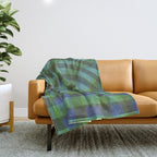 Green squared Throw Blanket Gallery Image 1