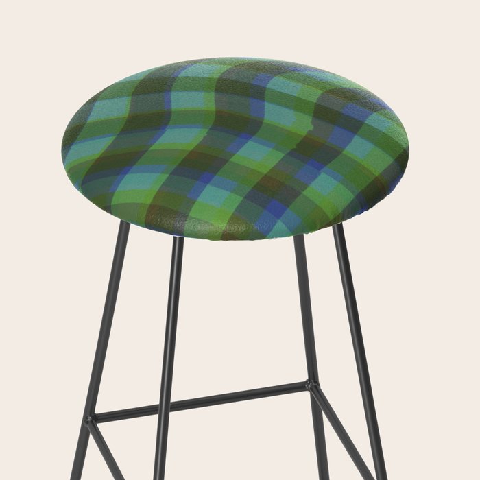 Green squared Stool Gallery Image 2