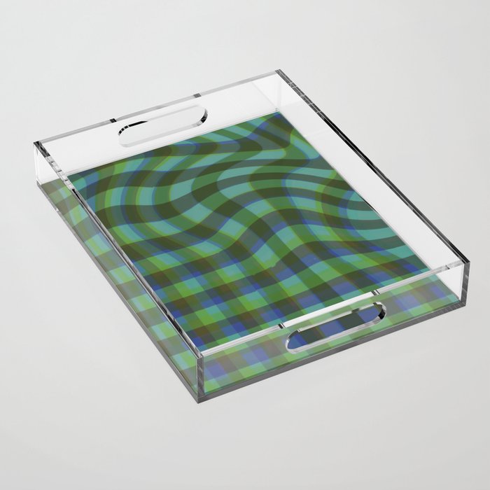 Green squared Acrylic Tray Gallery Image 1