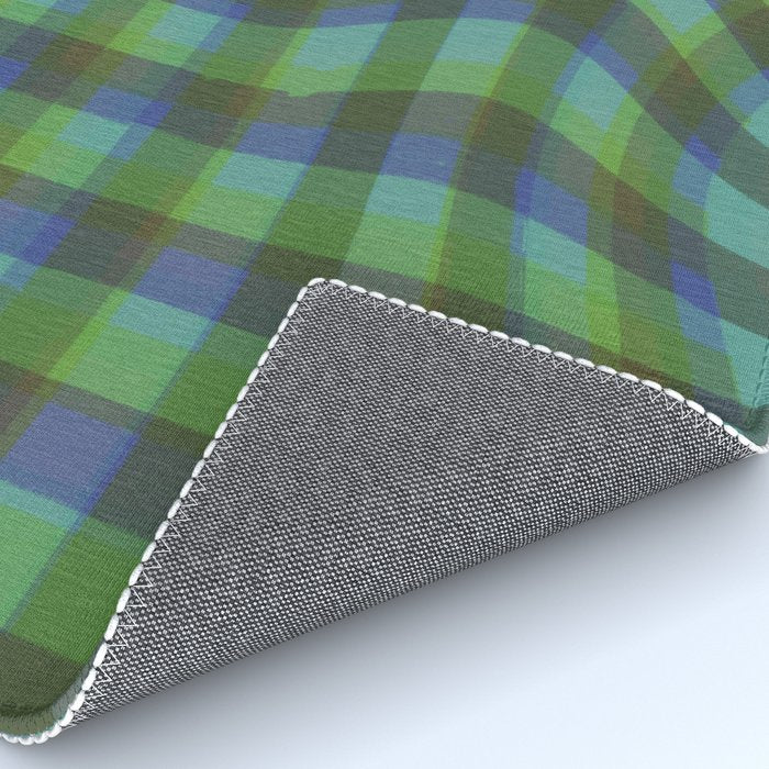 Green squared Rug Gallery Image 4