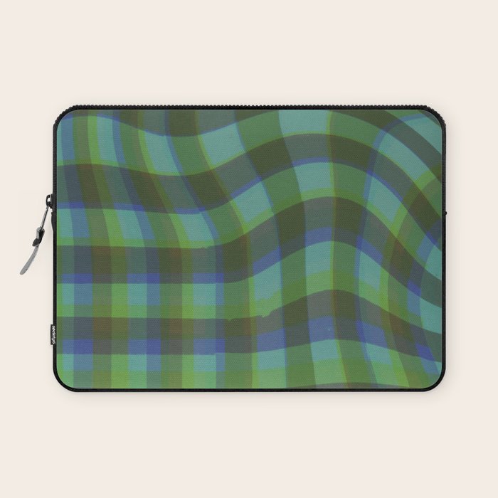 Green squared Laptop Sleeve Gallery Image 1