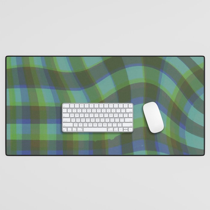 Green squared Desk Mat Gallery Image 1