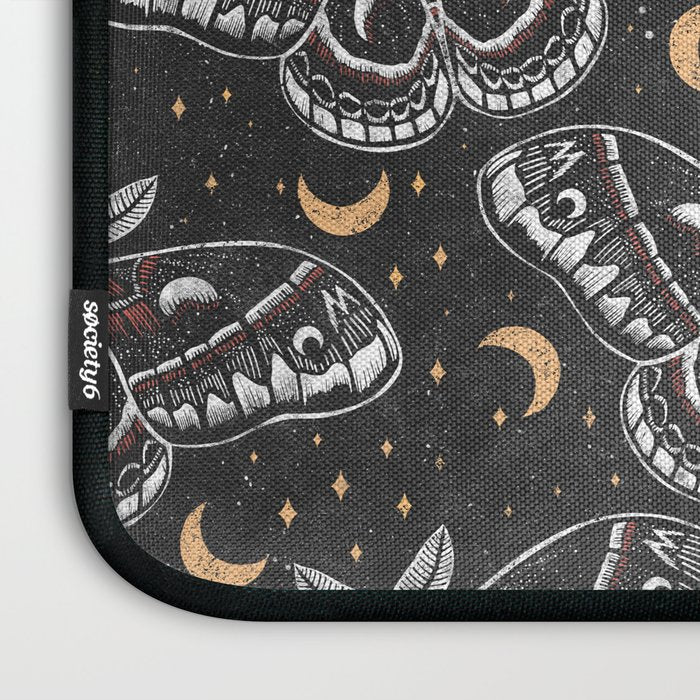 Celestial Cecropia - Black red & gold Laptop Sleeve Gallery Image 3