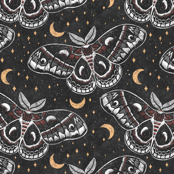 Celestial Cecropia - Black red & gold Coffee Mug Gallery Image 2