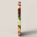 Autumns Delight Botanical Pattern With Birds On Green iPhone Case Gallery Image 2