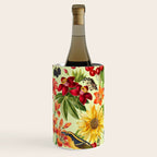 Autumns Delight Botanical Pattern With Birds On Green Wine Chiller Gallery Image 3