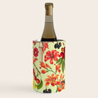 Autumns Delight Botanical Pattern With Birds On Green Wine Chiller Gallery Image 1