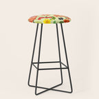 Autumns Delight Botanical Pattern With Birds On Green Stool Gallery Image 1