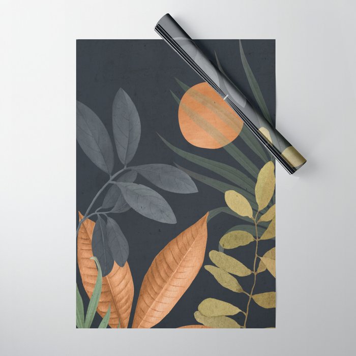 Abstract Art Tropical Leaves 119 Wrapping Paper Gallery Image 1