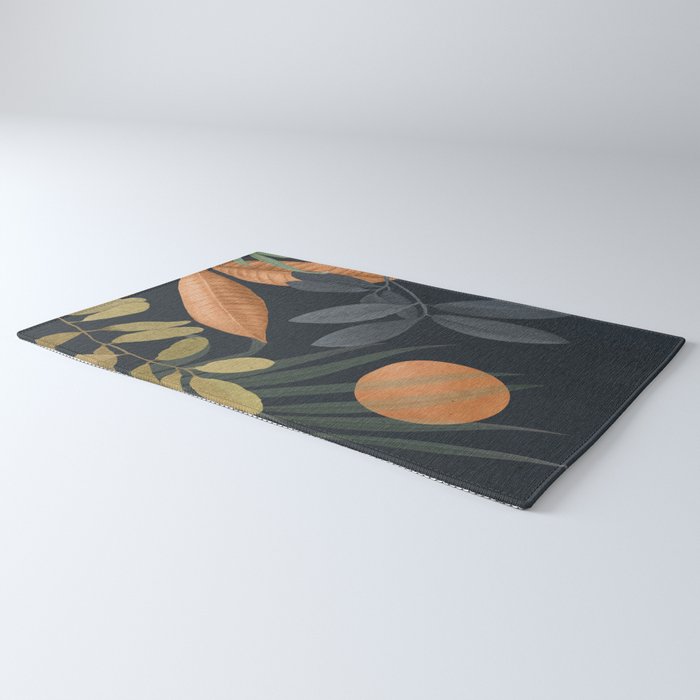 Abstract Art Tropical Leaves 119 Rug Gallery Image 3