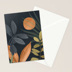 Abstract Art Tropical Leaves 119 Stationery Card Gallery Image 2
