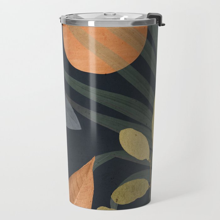 Abstract Art Tropical Leaves 119 Travel Mug Gallery Image 2