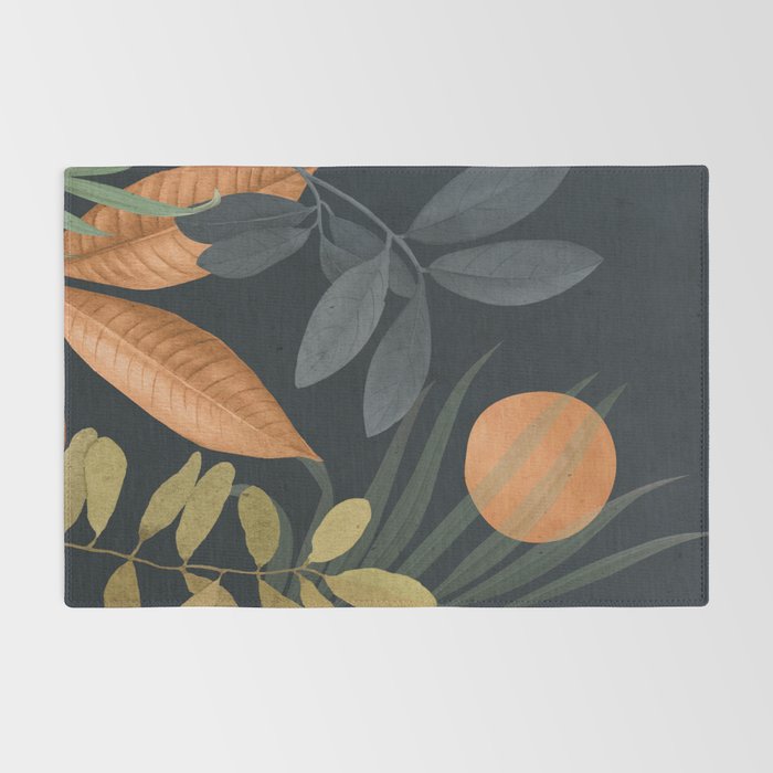 Abstract Art Tropical Leaves 119 Rug Gallery Image 2