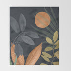 Abstract Art Tropical Leaves 119 Throw Blanket Gallery Image 2