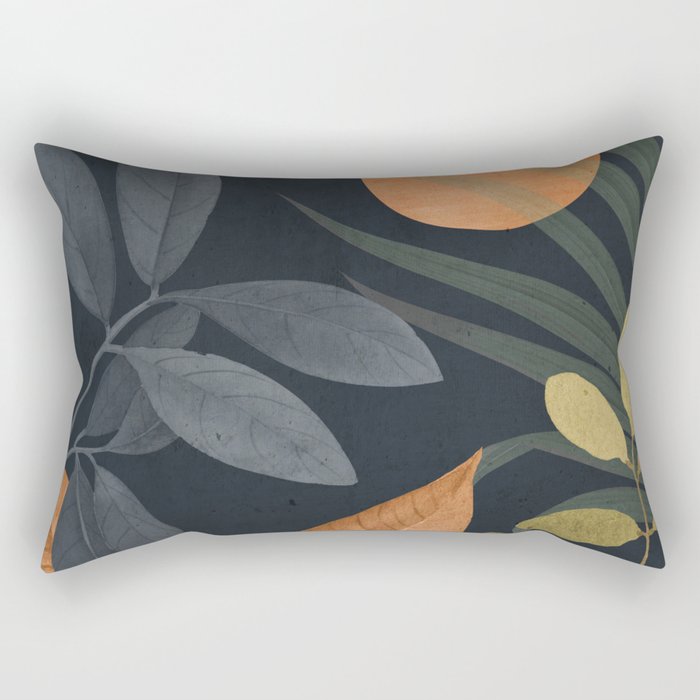 Abstract Art Tropical Leaves 119 Rectangular Pillow Gallery Image 1