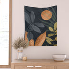 Abstract Art Tropical Leaves 119 Wall Tapestry Gallery Image 2