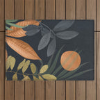 Abstract Art Tropical Leaves 119 Outdoor Rug Gallery Image 1