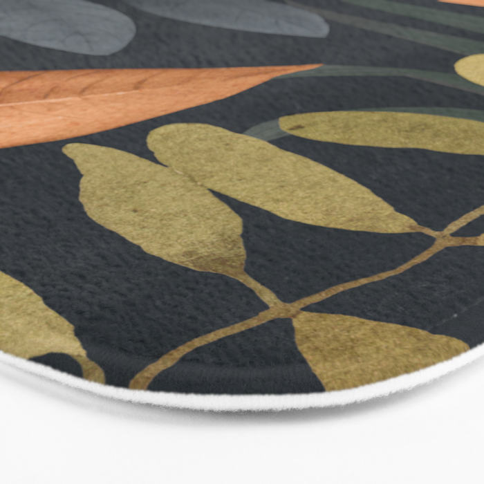Abstract Art Tropical Leaves 119 Bath Mat Gallery Image 3