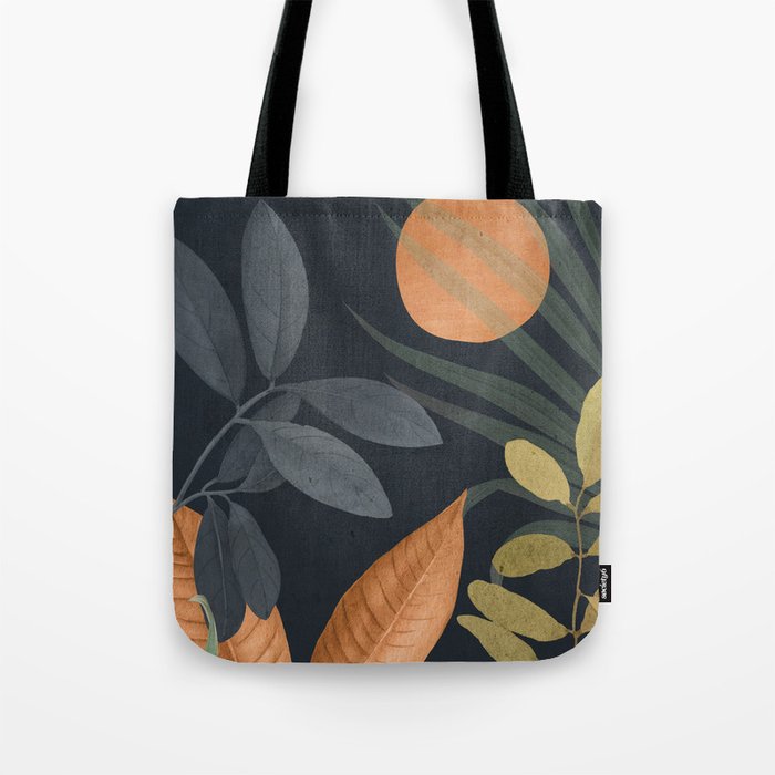 Abstract Art Tropical Leaves 119 Tote Bag Gallery Image 1