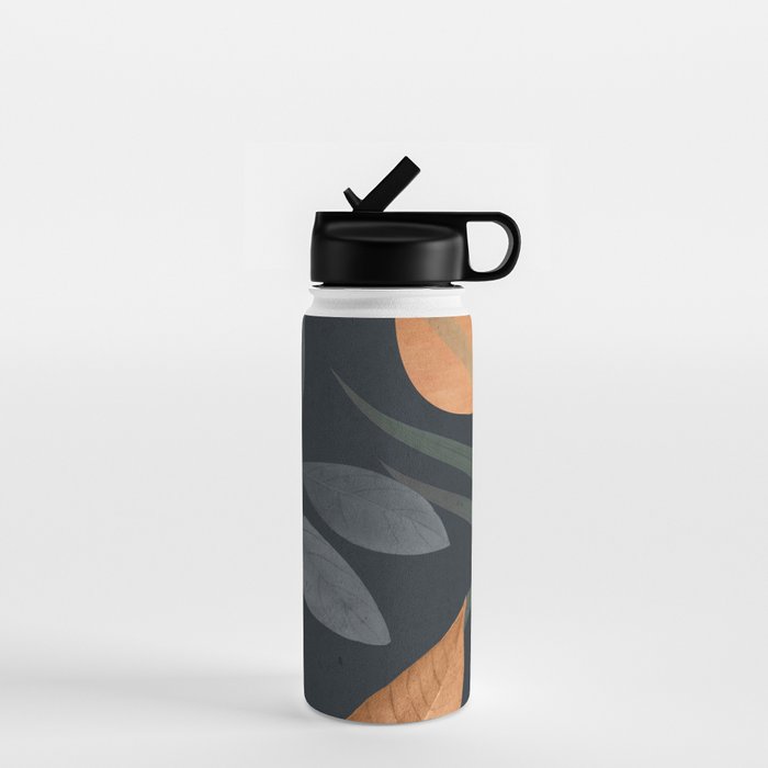 Abstract Art Tropical Leaves 119 Water Bottle Gallery Image 1