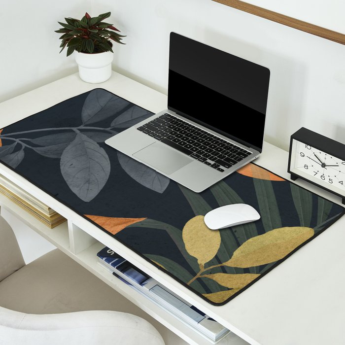 Abstract Art Tropical Leaves 119 Desk Mat Gallery Image 2