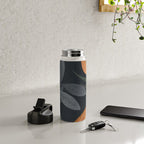 Abstract Art Tropical Leaves 119 Water Bottle Gallery Image 4