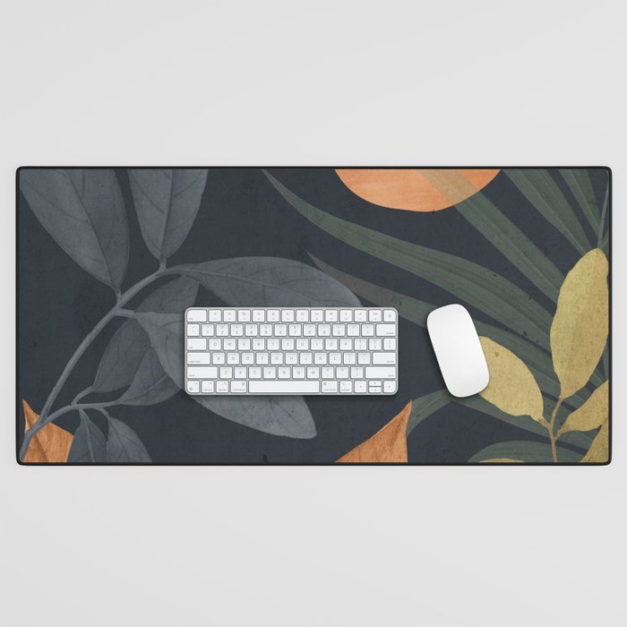 Abstract Art Tropical Leaves 119 Desk Mat Gallery Image 1