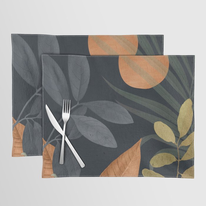 Abstract Art Tropical Leaves 119 Placemat Gallery Image 1