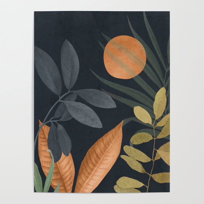 Abstract Art Tropical Leaves 119 Poster Gallery Image 4