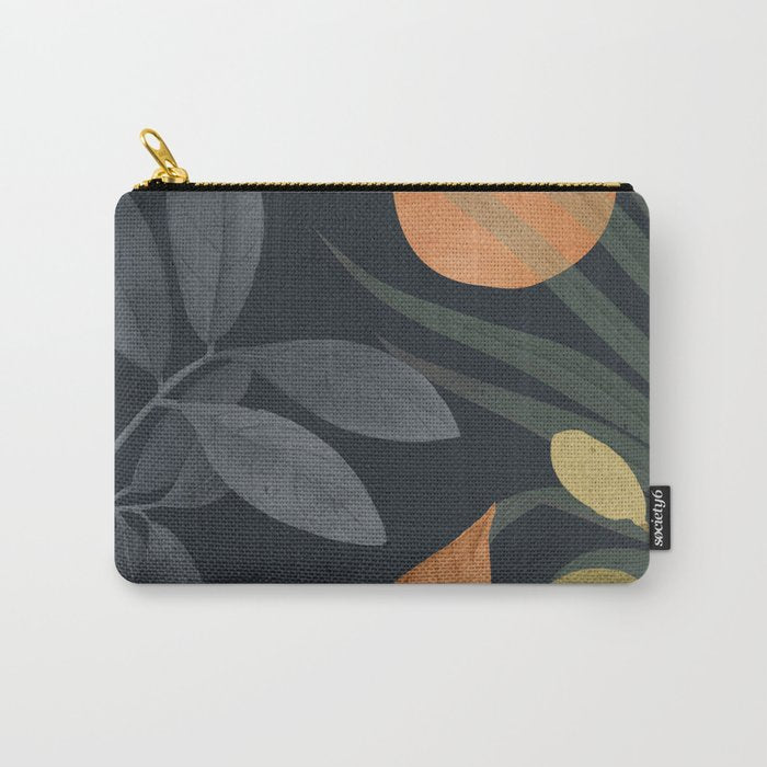 Abstract Art Tropical Leaves 119 Carry All Pouch Gallery Image 1