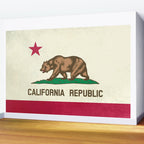 California Republic Flag Wall Mural Gallery Image 2