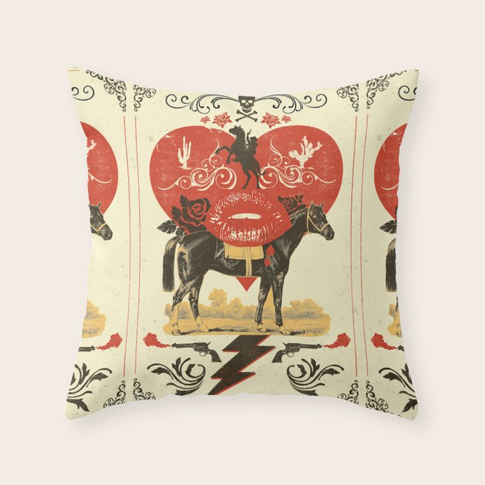 GOTHIC COWBOY Throw Pillow Gallery Image 1